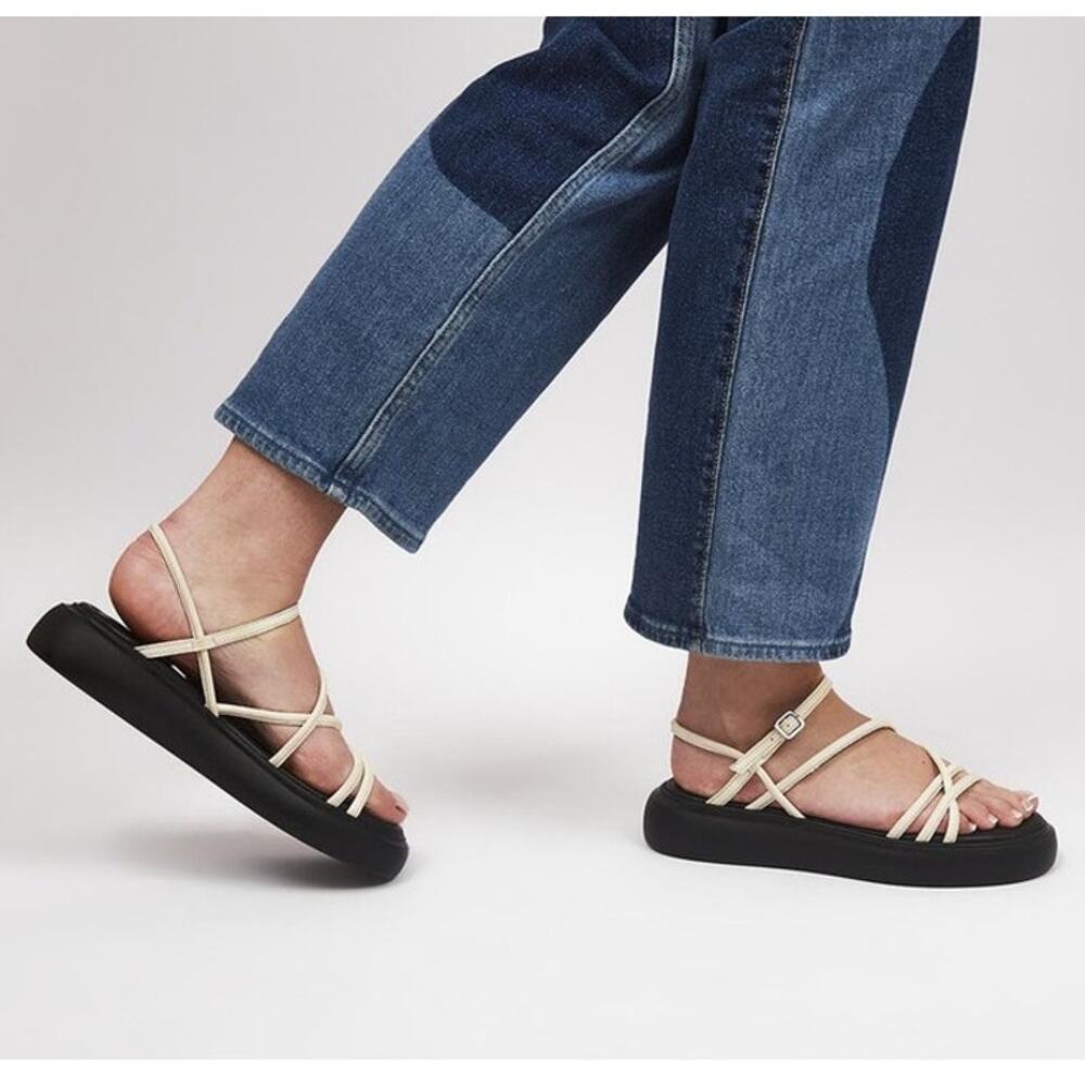 Vagabond Shoemakers Blenda Strappy Sandals Ivory Off-White Spring Summer Casual